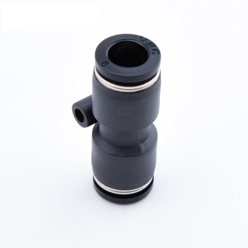 Union Straight Push to Connect Air Fittings Union Tee in 6, 8 and 10 mm (metric)