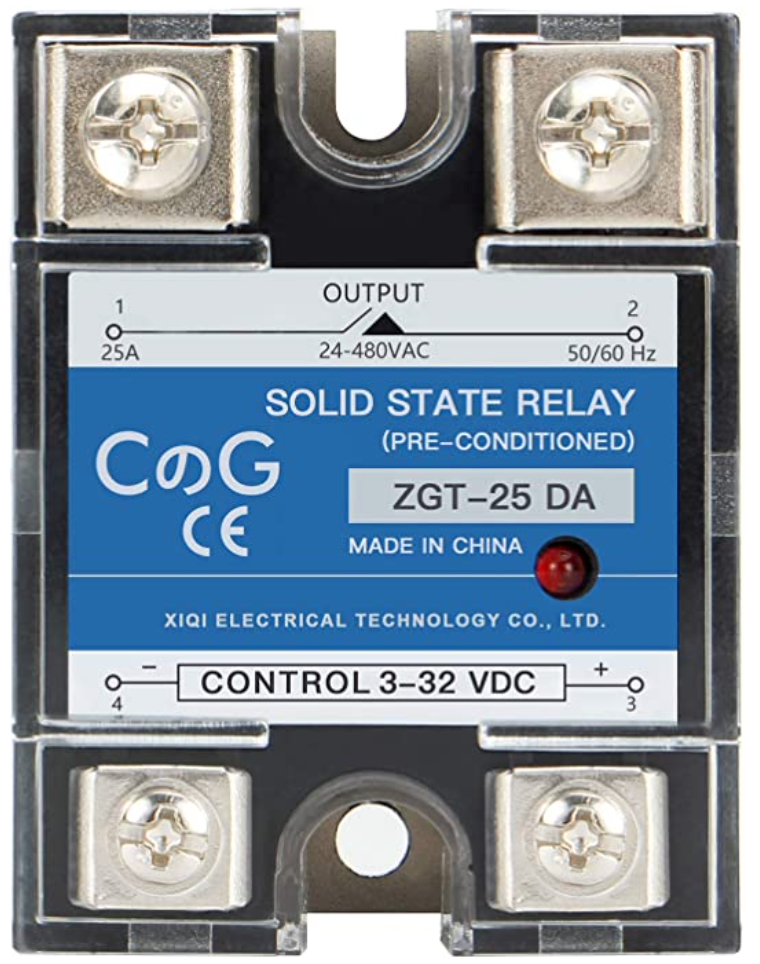 Solid State Relay SSR-25DA  3-32VDC to 24-480VAC